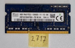 Nadgradite pomnilnik svojega prenosnika - 4GB Sk Hynix DDR3 SO-DIMM PC3L-12800S-11-12-B4 - rabljeno