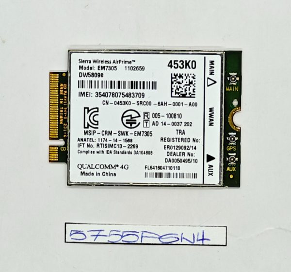 Dell Latitude 14 7404 Sierra Wireless EM7305 DW5809E CN-0453K0 - rabljeno