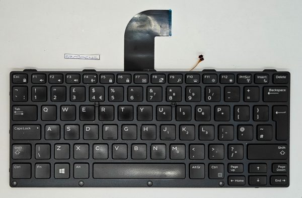 Dell Rugged 7204/7214/7330 britanska osvetljena tipkovnica, preizkušena in delujoča - 03n36k - rabljeno