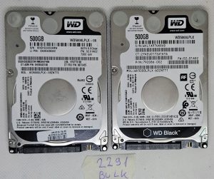 BULK 2 x WD 500GB WD5000LPLX 2,5" prenosni trdi disk - visoka kapaciteta in zanesljivo shranjevanje - rabljeno