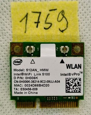 WiFi brezžična kartica Dell Latitude E5400 (CN-0H006K-70223) (313) - rabljeno
