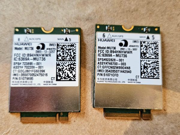 Huawei MU736 HSPA+ 3G WWAN kartica NGFF za HP 430/440/445/470/850 GSM GPRS EDGE 723895-001 - rabljeno