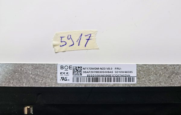 Zamenjava 17,3" HD+ LCD zaslona za Lenovo Ideapad 3-17IML05 5D10W46595