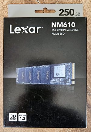 NOV NVME SSD Lexar NM610 250GB M.2 PCIE