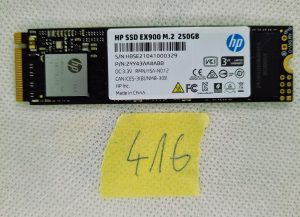 HP EX900 M.2 250 GB PCIe 3.1 x 4 NVMe 3D TLC NAND notranji pogon SSD (SSD)