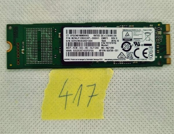 Samsung 128gb originalni prenosnik SATA m.2 SSD pogon MZNLF128HCHP