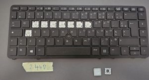 Tipka za tipkovnico prenosnika za HP EliteBook 840 G1 G2, 850 G1 G2, ZBook 14 G1/G2, 15u G2 | 6037BOO85805 | Postavitev Združenega kraljestva | Individualni ključ