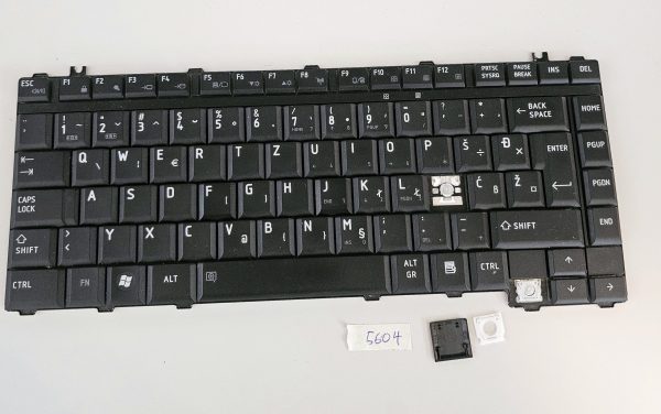 Tipkovnica Toshiba Satellite A300-201, nadomestna tipka 9J.N9082.J0G brez osvetlitve od zadaj