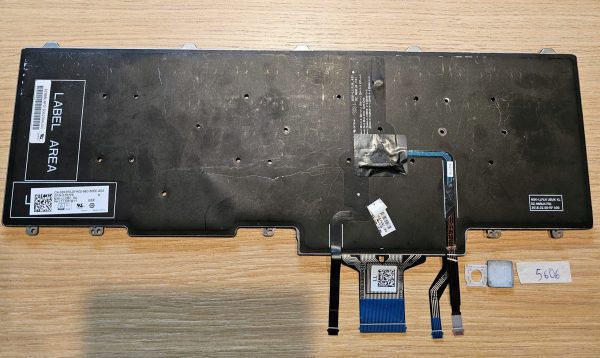 Dell Latitude 5580 tipkovnica z osvetlitvijo, nadomestna tipka 02R2P6 QWERTZ Layout - slika 2