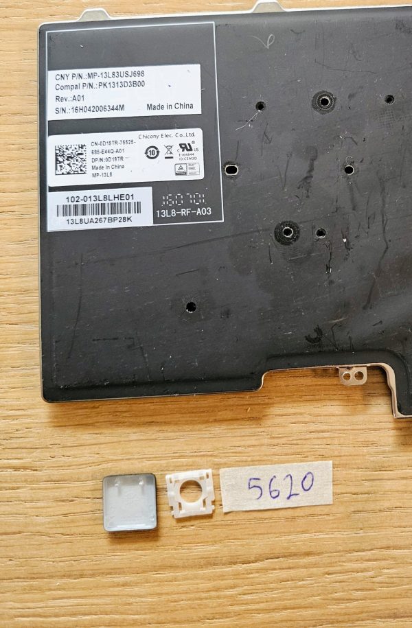 Nadomestna tipka tipkovnice Dell Latitude E5450/E7450 - osvetljena od zadaj (0D19TR) - slika 2