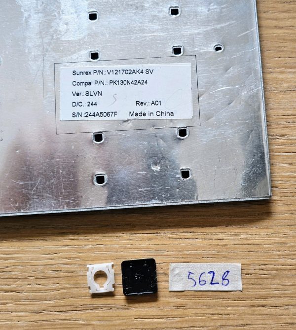 Nadomestna tipka za tipkovnico serije Acer Aspire ES17 - brez osvetlitve od zadaj (V121702AK4) - slika 2