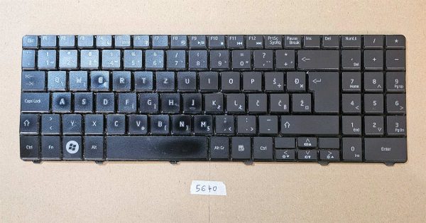 Tipkovnica Acer Aspire 9J.N2M82.01F / NSK-GF01F - originalen nadomestni del za prenosnik