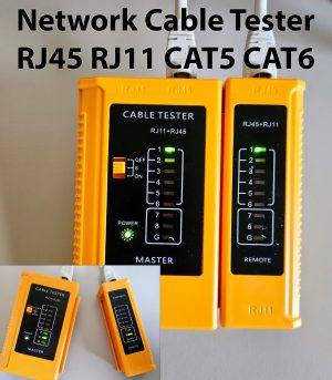 Tester kabla LAN RJ45 RJ11 RJ12 CAT5 CAT6 UTP Tester omrežnega kabla - novo