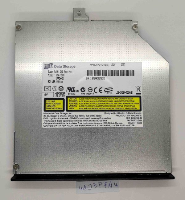 Pogon DVD zapisovalnika GSA-T20N ROM Comp. Fujitsu Esprimo Mobile V5515 - Vsestranski mediji