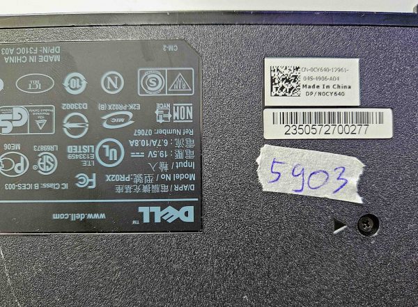 Preizkušeni deli prenosnika Dell USB-C Docking Station M4600 CN-0CY640 CN-0HJVX1 - slika 2