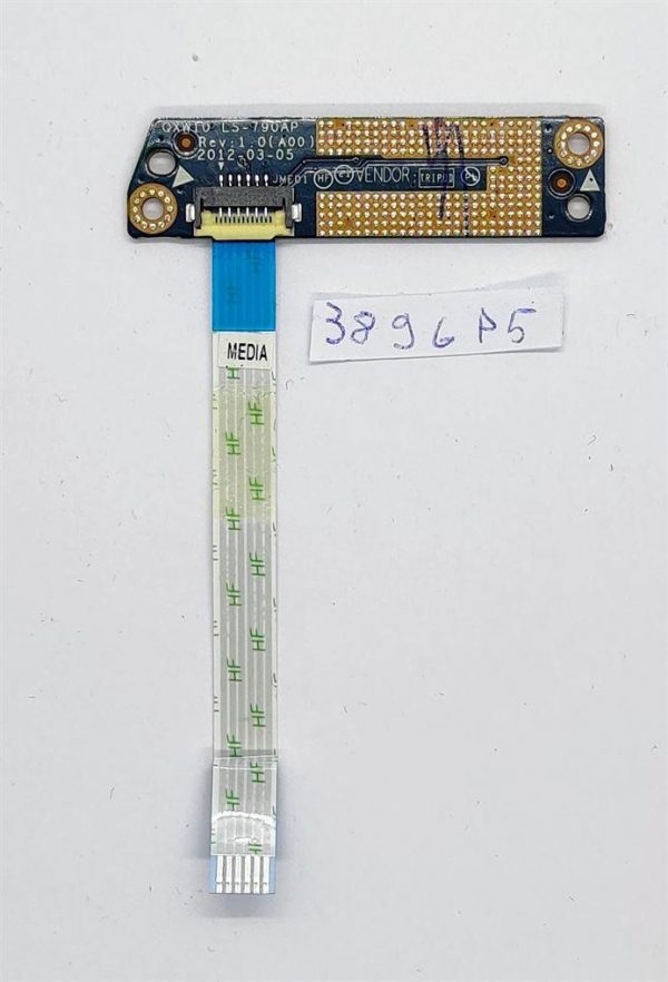 Originalna plošča z medijskimi gumbi Dell LS-790AP s kablom za Latitude E5530 - slika 2