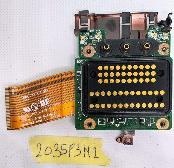 Originalna robustna priklopna plošča Dell Latitude 7404 s kabli - 0800-0G04B00
