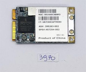 Originalna kartica HP DV6000 DV6500 DV6700 416377-002 395263-002 brezžična modulna kartica WiFi