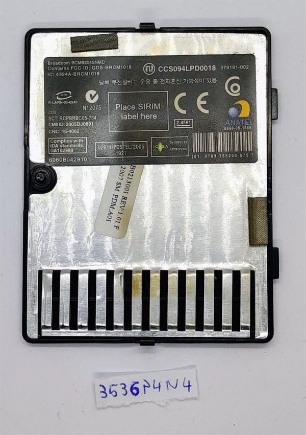 Originalni deli za prenosnik Ram HP 550 Slot Cover Van 6070B0213001 - hitra dostava - slika 2