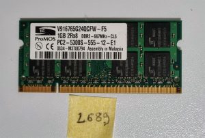 HP Compaq CQ50 RAM pomnilnik 1GB DDR2 PC2-5300 485029-001 | Pristne promocije V916765G24QCFW-F5