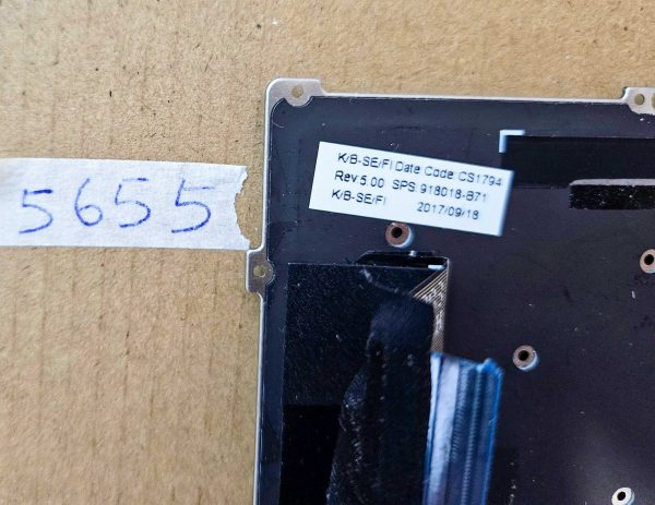Tipkovnica HP EliteBook x360 1020 G2 z osvetlitvijo HPM16A6 SPS 918018-B71 – originalni del - slika 2