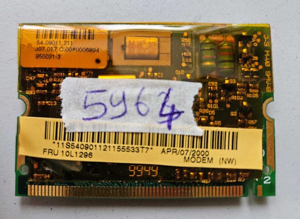 IBM 390X Laptop PCI Modem Card 10L1296 – Originalni del za prenosnik