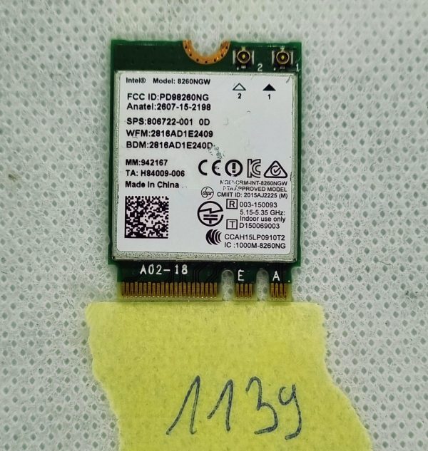Intel 8260 NGW WiFi Bluetooth modul SET Dell MINI 3020 3060 3040 3050 9020 7040