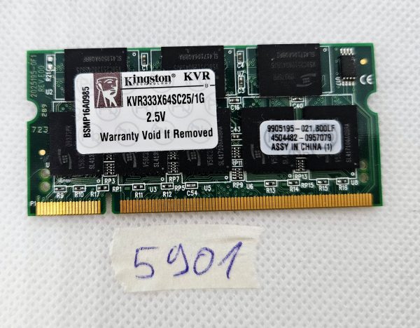 Kingston KVR333X64SC25/1G 1GB DDR SODIMM 2,5 V prenosni RAM – originalni del