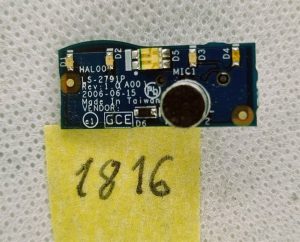 LS-2791P Originalna OEM plošča mikrofona Dell Latitude D620