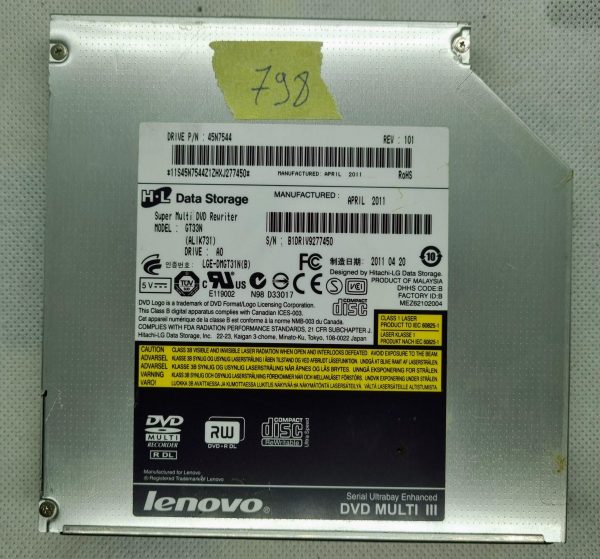 Lenovo DVD Multi III - ThinkPad T/W Series Optical Disc Drive - GT33N