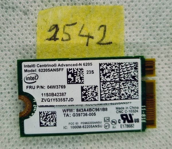 Lenovo THINKPAD X1 Carbon 1st Gen WLAN Map Wifi Card 04W3769