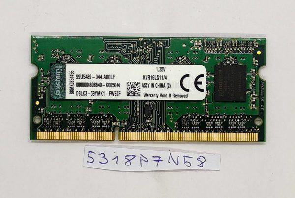 Lenovo ThinkPad L540 Kingston 4GB RAM KVR16LS11/4 - originalni deli za prenosnike