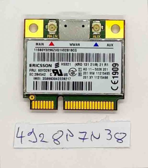 Lenovo Thinkpad X230 W530 T430 T430s 3G kartica 60Y3297 - WWAN Mobile Broadband