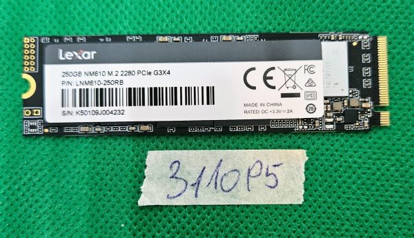 Lexar LNM610-250RB 250GB HDD - Hitri trdi disk za prenosni računalnik - Original OEM