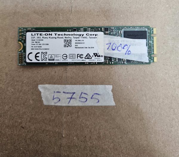Lite-On CV3-8D256-11 256 GB M.2 2280 SATA III SSD – hiter pogon SSD NGFF