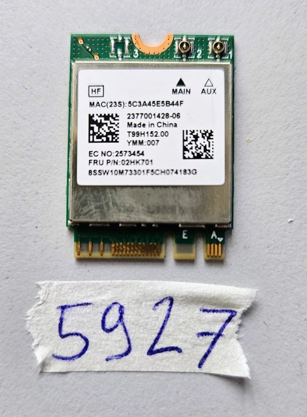 RTL8822CE WiFi Bluetooth 5.0 NGFF kartica 867Mbps FRU 02HK703 za Lenovo E460