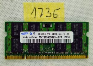 Samsung RAM 2GB - M470T5663QZ3-CF7 - DDR2 PC6400S 800MHZ iMac MacBook pomnilnik