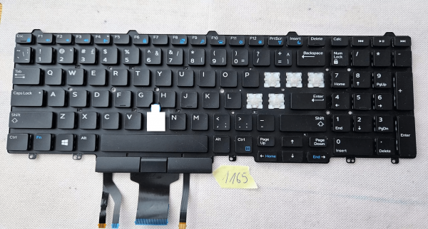 Enojne tipke za tipkovnico US Dell E5570 E5580 Precision 15 3000 15,17 7000 0383D7 z osvetlitvijo