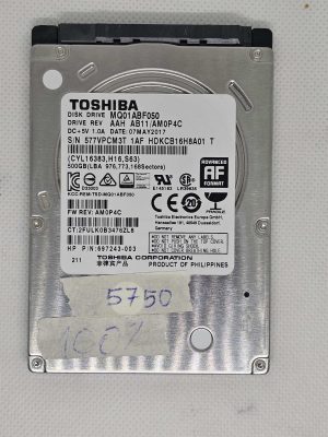 Trdi disk za prenosni računalnik Toshiba MQ01ABF050 500 GB 2,5" SATA HDD – OEM, preizkušeno, hitro!