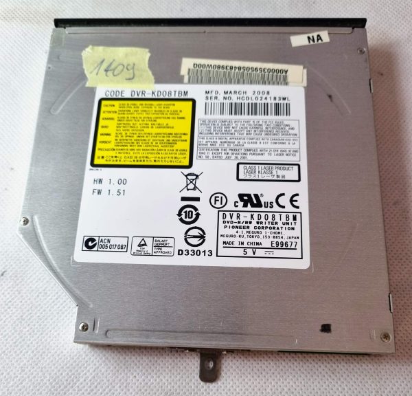 Toshiba Satellite A300-15D DVD-RW pogon IDE z okvirjem DVR-KD08TBM