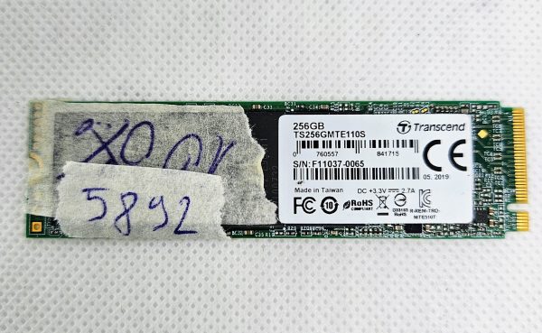 Transcend TS256GMTE110S 256GB NVMe SSD – 100 % Health – Deli za prenosnike M.2 PCIe