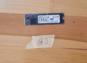 Toshiba XG3 Series THNSN5256GPU7 256 GB PCIe 3.0 x4 NVMe 80 mm M.2 SSD