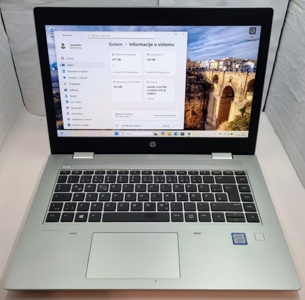HP ProBook 640 G5 (i5-8365U, 16 GB, 480 GB, FHD) – strokovno pregledan rabljeni prenosnik