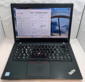 Lenovo ThinkPad L480 (i5-7300U, 8 GB, 480 GB SSD, FHD) – strokovno pregledan rabljeni prenosnik