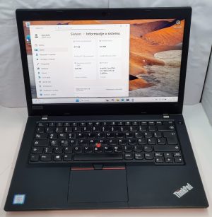 Lenovo ThinkPad L480 (i5-7300U, 8GB, 480GB SSD, FHD) – zanesljiv strokovno pregledan rabljeni prenosnik