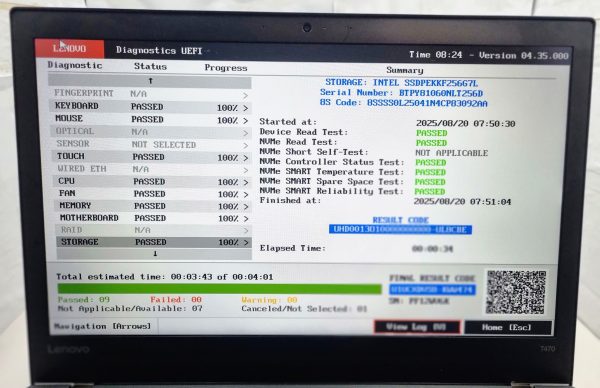 Lenovo ThinkPad T470 (i5-6300U, 8 GB RAM, 240 GB NVME SSD, FHD na dotik) – strokovno pregledan rabljeni prenosnik - slika 6