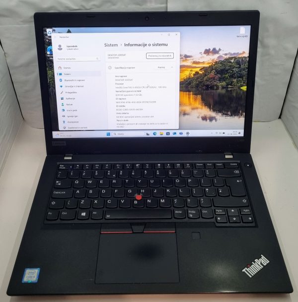Lenovo ThinkPad L490 – rabljen prenosnik z i5-8265U, 8 GB RAM, 240 GB SSD