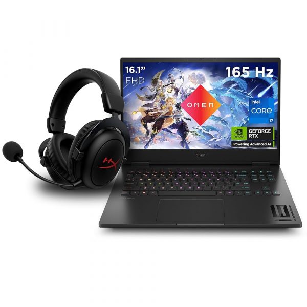 Prenosnik HP Omen Gaming Laptop 16-wf0008ns + Hyperx Cloud 2 Core Wireless / i7 / RAM 32 GB / SSD Disk / 16,0″ WQHD
