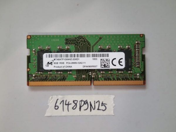 8GB DDR4 prenosni RAM 1Rx8 PC4-2666V-Sa2-11 SO-DIMM nadgradnja pomnilnika – deli za prenosnike