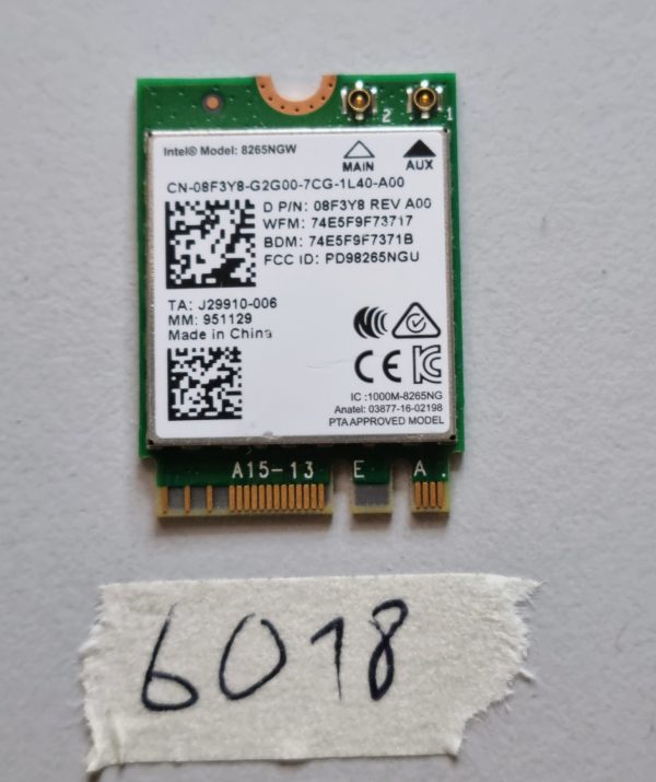 Dell 8265NGW WiFi Bluetooth 4.2 kartica 802.11ac 867Mbps Deli prenosnika 8F3Y8